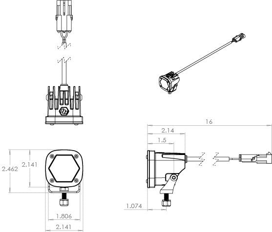 Load image into Gallery viewer, S1 Black LED Auxiliary Light Pod Pair-Universal
