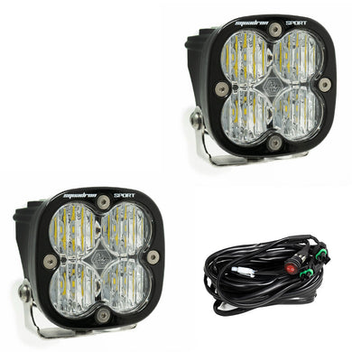 Squadron Sport Black LED Auxiliary Light Pod Pair-Universal