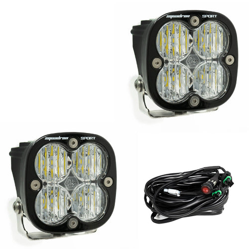 Squadron Sport Black LED Auxiliary Light Pod Pair-Universal