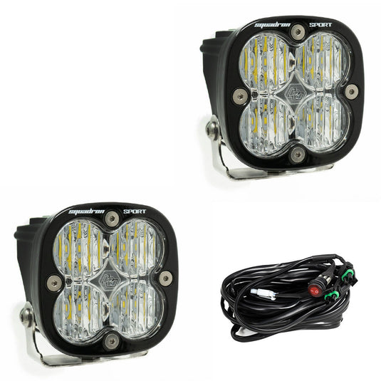 Squadron Sport Black LED Auxiliary Light Pod Pair-Universal